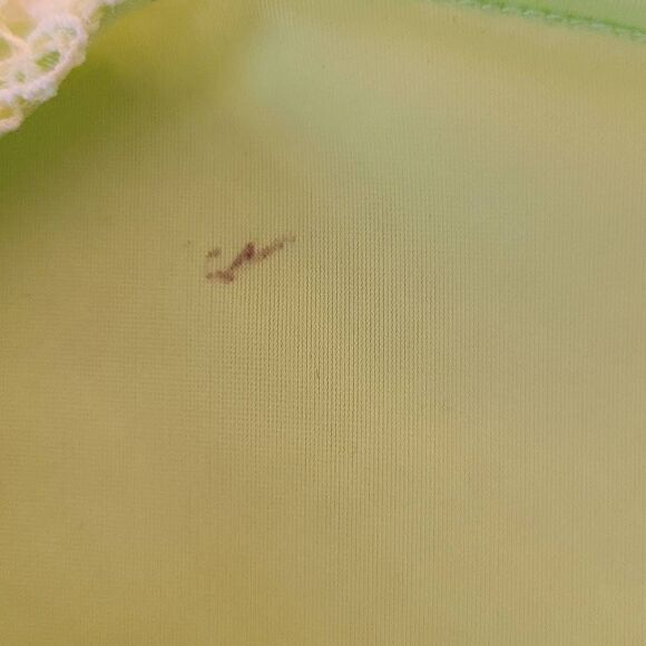 Peter Nygard Womens Yellow Crochet Short Sleeve Top With Matching Tank Petite Me - Picture 9 of 10